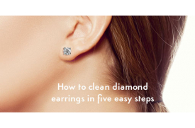 How to clean diamond earrings in five easy steps